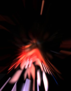 Işık parçacık izleri. Parlayan parçacıkları ve çizgileri olan ışık patlaması yıldızı. Güzel hareketli soyut ışın arkaplanı.