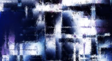 Modern sanat. Renkli çağdaş sanat eserleri. Renkli boya darbeleri. Soyut arkaplanda fırça darbeleri. Fırça boyası. Eşsiz duvar sanatı.