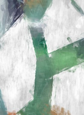 Soyut arkaplanda pürüzlü fırça darbeleri. Fırça boyası. Renkli boya darbeleri. Eşsiz duvar sanatı. Tuvaldeki modern sanat. Renkli çağdaş sanat eserleri. 