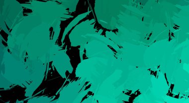 Canlı fırça darbeleriyle boyanmış. Renkli desenli resim. Fırçalanmış duvar kağıdını boya.