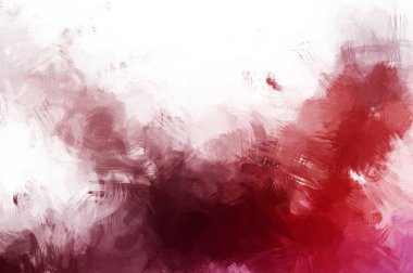 Canlı fırça darbeleriyle boyanmış. Renkli desenli resim. Fırçalanmış duvar kağıdını boya.