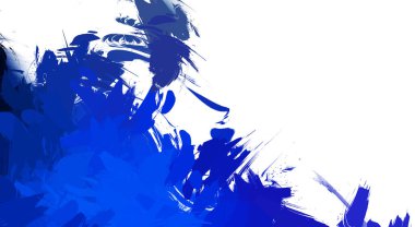 Taranmış Boyalı Soyut Arkaplan. Vahşi kaotik fırça darbeleri. Boya darbeleri. 2D İllüstrasyon. Fırça darbeli resim. 