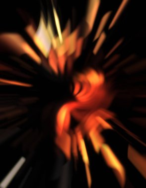 Işık parçacık izleri. Parlayan parçacıkları ve çizgileri olan ışık patlaması yıldızı. Güzel hareketli soyut ışın arkaplanı.