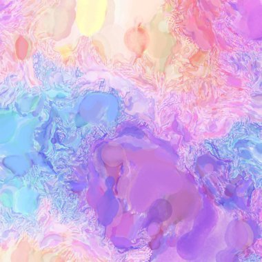 El yapımı sürreal soyut desenli suluboya. Modern sanatsal resim. 2D çizim. Arkaplan boyası karışımı. Yaratıcı duvar sanatı. Çağdaş sanat.