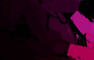 Vahşi fırça darbeleriyle yaratıcı soyut resim. Artistik fırça darbeleriyle donatılmış. Renkli ve canlı bir tasvir. Boyalı sanat.