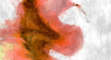 Soyut arkaplanda pürüzlü fırça darbeleri. Fırça boyası. Renkli boya darbeleri. Eşsiz duvar sanatı. Tuvaldeki modern sanat. Renkli çağdaş sanat eserleri. 