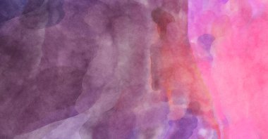 Pastel renklerde suluboya resim. Poster, duvar sanatı, afiş, kart, kitap kapağı ya da ambalaj için rahatlatıcı kompozisyonun yumuşak renkli çizimi. Modern fırça darbeleri resim.