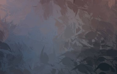 Vahşi fırça darbeleri. Taranmış Boyalı Soyut Arkaplan. Fırça darbesi ile boyanmış. Boya darbeleri. 2B Görüntü.