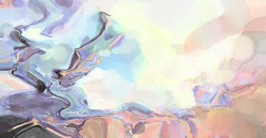 Suluboya fırça darbeleri. Modern sanat. Soyut doku. 2D çizim. Yüzeyde etkileyici el yapımı suluboya. Renkli bir fon. Çok renkli arkaplan. Çağdaş duvar sanatı. 