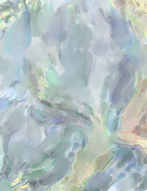 Poster, duvar sanatı, afiş, kart, kitap kapağı veya ambalaj için pastel renkli suluboya resim. Alkol mürekkebini andıran rahatlatıcı fırça darbelerinin modern resmi.