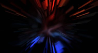 Işık parçacık izleri. Parlayan parçacıkları ve çizgileri olan ışık patlaması yıldızı. Güzel hareketli soyut ışın arkaplanı.