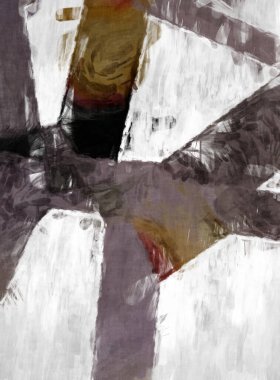 Soyut arkaplanda pürüzlü fırça darbeleri. Fırça boyası. Renkli boya darbeleri. Eşsiz duvar sanatı. Tuvaldeki modern sanat. Renkli çağdaş sanat eserleri. 