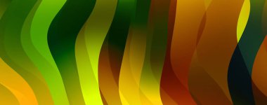 Soyut arkaplan. Renkli dalgalı tasarım duvar kağıdı. yaratıcı grafik 2D çizim. Dinamik şekilli modaya uygun sıvı örtüsü.