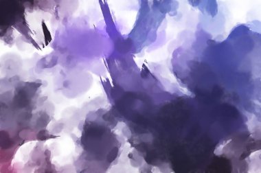 El yapımı sürreal soyut desenli suluboya. Modern sanatsal resim. 2D çizim. Arkaplan boyası karışımı. Yaratıcı duvar sanatı. Çağdaş sanat