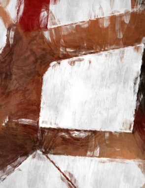 Soyut arkaplanda pürüzlü fırça darbeleri. Fırça boyası. Renkli boya darbeleri. Eşsiz duvar sanatı. Tuvaldeki modern sanat. Renkli çağdaş sanat eserleri. 