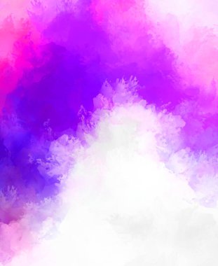 Yaratıcı soyut resim. Artistik fırça darbeleriyle donatılmış. Renkli ve canlı bir illüstrasyon. boyalı sanat.