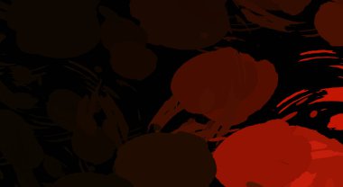 Canlı fırça darbeleriyle boyanmış. Renkli desenli resim. Fırçalanmış duvar kağıdını boya.