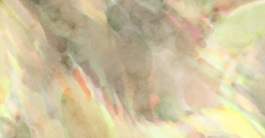 Yumuşak suluboya duvar kağıdı. Hafifçe fırçalanmış renkleri olan sanatsal bir resim. Pastel renkler arkaplana dokunmuş. Soyut duvar sanatı..