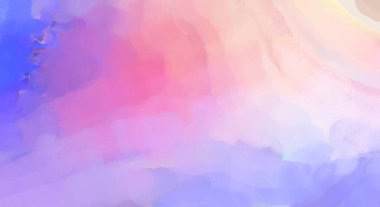 Yumuşak suluboya duvar kağıdı. Hafifçe fırçalanmış renkleri olan sanatsal bir resim. Pastel renkler arkaplana dokunmuş. Soyut duvar sanatı..