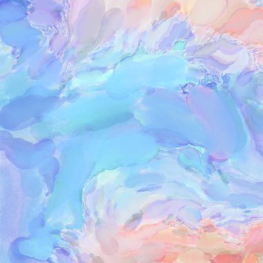 El yapımı sürreal soyut desenli suluboya. Modern sanatsal resim. 2D çizim. Arkaplan boyası karışımı. Yaratıcı duvar sanatı. Çağdaş sanat.