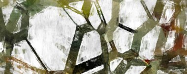 Soyut arkaplanda pürüzlü fırça darbeleri. Fırça boyası. Renkli boya darbeleri. Eşsiz duvar sanatı. Tuvaldeki modern sanat. Renkli çağdaş sanat eserleri. 