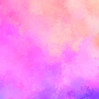 Canlı fırça darbeleriyle boyanmış. Renkli desenli resim. Fırçalanmış duvar kağıdını boya.