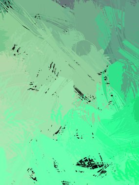 Duvar sanatı Eşsiz ve yaratıcı illüstrasyon. Fırça darbesi ile boyanmış. Renkli fırça darbelerinin soyut arkaplanı. Fırçalanmış canlı duvar kâğıdı. Boyalı sanatsal yaratım.