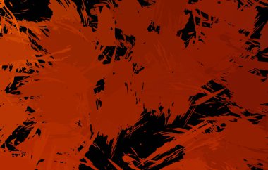 Vahşi fırça darbeleriyle yaratıcı soyut resim. Artistik fırça darbeleriyle donatılmış. Renkli ve canlı bir tasvir. Boyalı sanat.