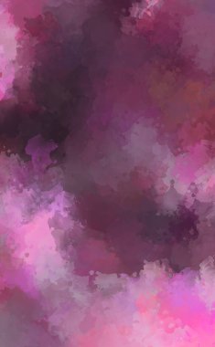 Renkli fırça darbelerinin 2D çizimi. Dekoratif desenli resim. canlı boya desenli arkaplan.