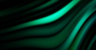 Siyah arka planda renkli düz çizgiler. Sıvı ve sıvı renkli dalgalar karanlıkta akıyor. Duvar kağıdı, afiş, arkaplan, kart, kitap, kapak, poster, afiş, broşür