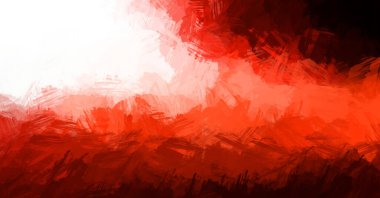 Modern sanat. Taranmış Boyalı Soyut Arkaplan. Fırça darbesi ile boyanmış. Boya darbeleri. 2B Görüntü.