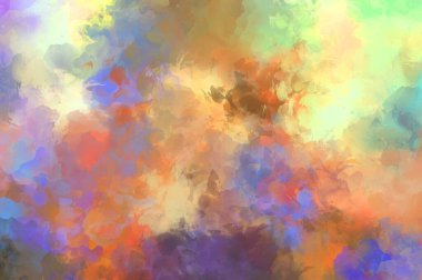 Taranmış Boyalı Soyut Arkaplan. Fırça darbesi ile boyanmış. Sanatsal canlılık ve renkli duvar kağıdı.