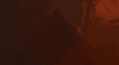 Fırça darbesi ile boyanmış. Sanatsal canlılık ve renkli duvar kâğıdı. Kaotik resim. Taranmış Boyalı Soyut Arkaplan. 