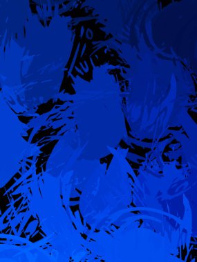 Duvar sanatı Eşsiz ve yaratıcı illüstrasyon. Fırça darbesi ile boyanmış. Renkli fırça darbelerinin soyut arkaplanı. Fırçalanmış canlı duvar kâğıdı. Boyalı sanatsal yaratım.