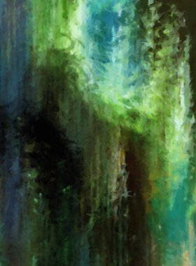 Modern sanat. Renkli çağdaş sanat eserleri. Renkli boya darbeleri. Soyut arkaplanda fırça darbeleri. Fırça boyası. Eşsiz duvar sanatı.