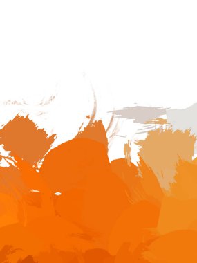 Taranmış Boyalı Soyut Arkaplan. Vahşi kaotik fırça darbeleri. Boya darbeleri. 2D İllüstrasyon. Fırça darbeli resim. 