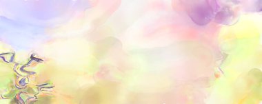 Suluboya fırça darbeleri. Modern sanat. Soyut doku. 2D çizim. Yüzeyde etkileyici el yapımı suluboya. Renkli bir fon. Çok renkli arkaplan. Çağdaş duvar sanatı. 