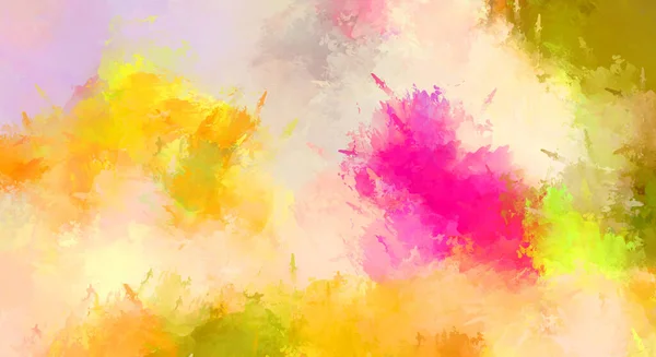 Creative Abstract Painting Background Artistic Brush Strokes Colorful Vibrant Illustration — Stock Photo, Image