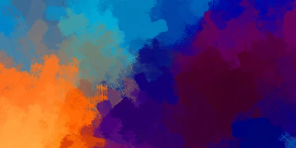 Painted Artistic Creation Brushed Vibrant Wallpaper Unique Creative Illustration Abstract — Stock Photo, Image