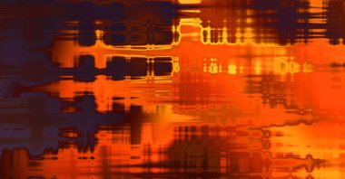 Soyut arkaplan. Yaşlanmış grunge dokusunda geometrik elementler. Farklı renk desenli grafiksel illüstrasyon.