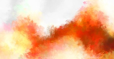 Canlı fırça darbeleriyle boyanmış. Renkli desenli resim. Fırçalanmış duvar kağıdını boya.