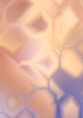 Renkli ve canlı geometrik şekiller katmanları var. Bir teknoloji planının dijital illüstrasyonu. Gelecekçi tasarım şablonu.