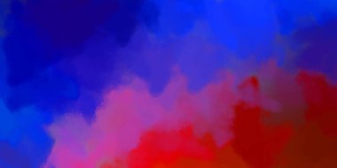 Yaratıcı bir geçmiş. Canlı fırça darbeleriyle boyanmış. Renkli desenli resim. Fırçalanmış duvar kağıdını boya.