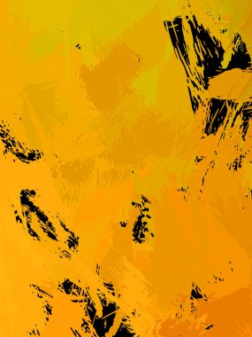 Vahşi fırça darbeleriyle yaratıcı soyut resim. Artistik fırça darbeleriyle donatılmış. Renkli ve canlı bir tasvir. Boyalı sanat.