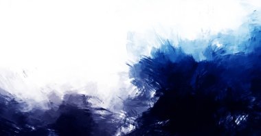 Canlı fırça darbeleriyle boyanmış. Renkli desenli resim. Fırçalanmış duvar kağıdını boya.