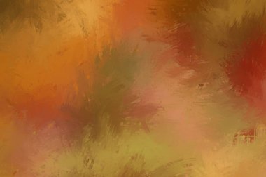 Canlı fırça darbeleriyle boyanmış. Renkli desenli resim. Fırçalanmış duvar kağıdını boya.