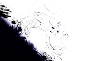 Taranmış Boyalı Soyut Arkaplan. Vahşi kaotik fırça darbeleri. Boya darbeleri. 2D İllüstrasyon. Fırça darbeli resim. 