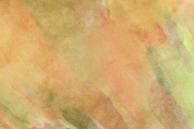 Alkol mürekkebini andıran rahatlatıcı fırça darbelerinin modern resmi. Poster, duvar sanatı, afiş, kart, kitap kapağı veya ambalaj için pastel renkli suluboya resim.