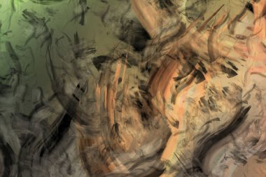 Modern sanat. Taranmış Boyalı Soyut Arkaplan. Fırça darbesi ile boyanmış. Boya darbeleri. 2B Görüntü