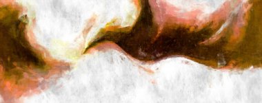 Soyut arkaplanda pürüzlü fırça darbeleri. Fırça boyası. Renkli boya darbeleri. Eşsiz duvar sanatı. Tuvaldeki modern sanat. Renkli çağdaş sanat eserleri. 